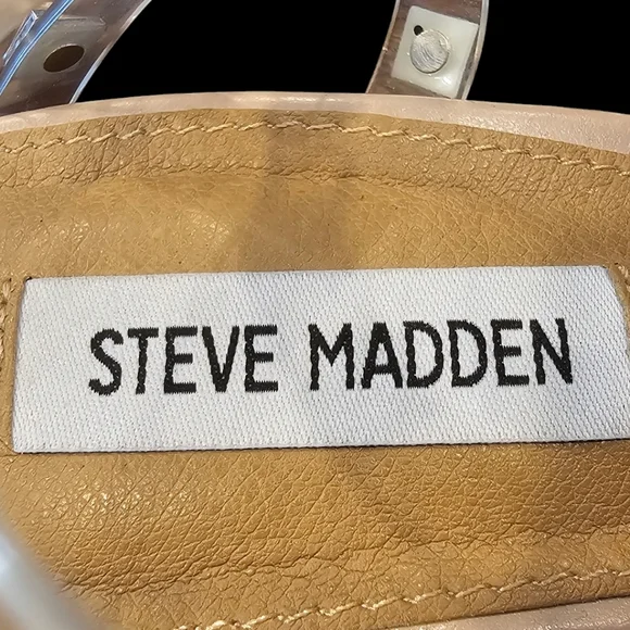 Steve‎ Madden Tan Studded Women's Sandals Size 7.5 - Picture 6 of 7